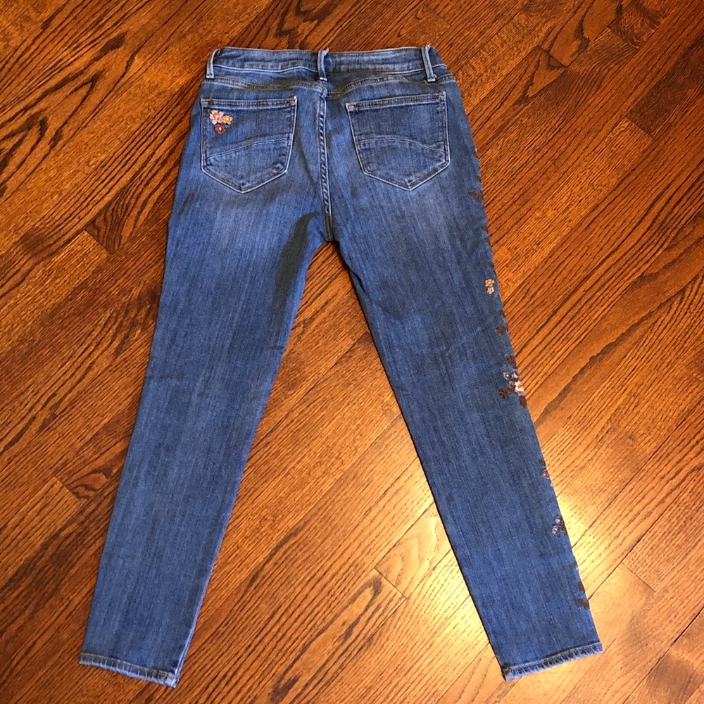 DRIFTWOOD Jackie High Rise Floral Embroidered jeans - Picture 2 of 8